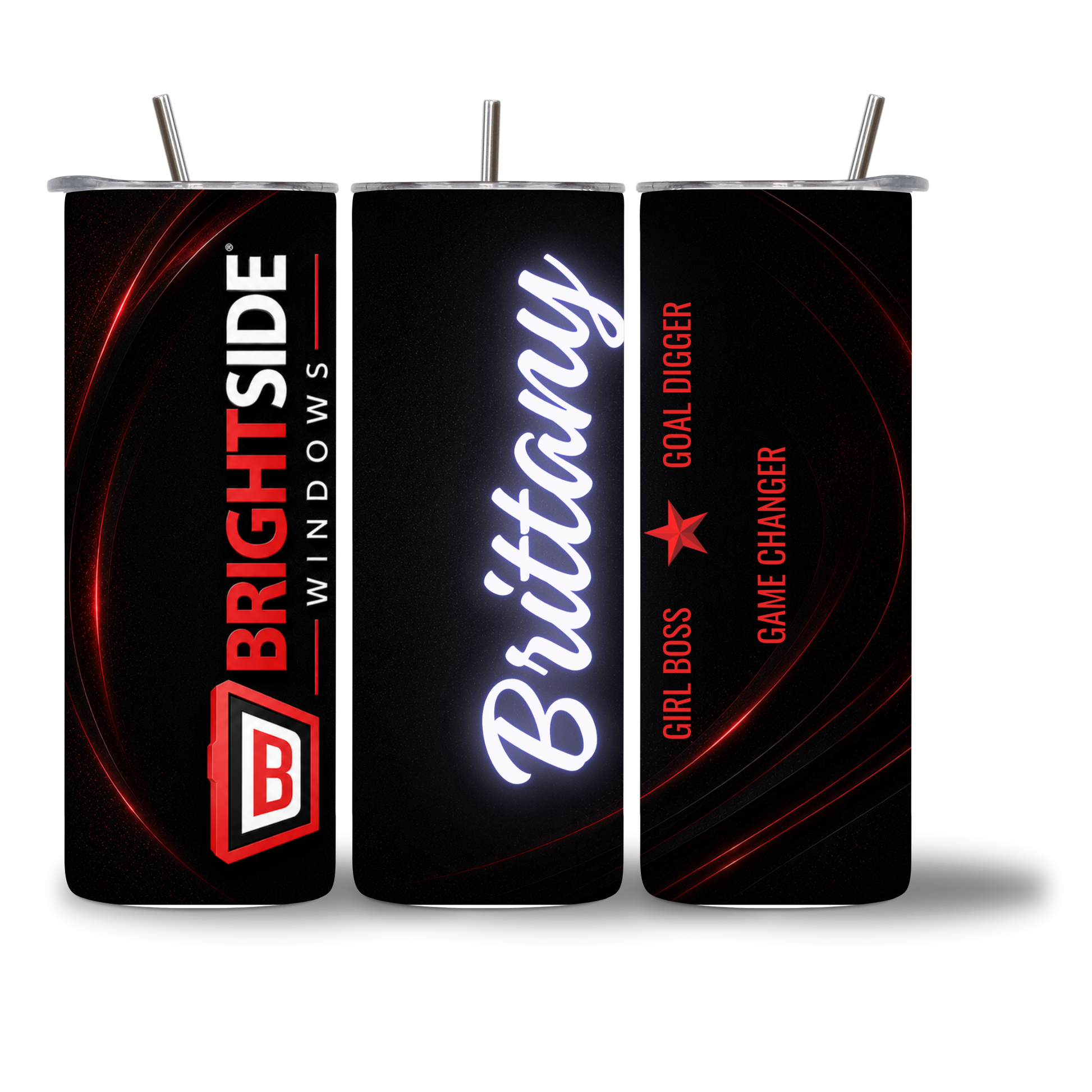 Custom Water Bottle Example - Branded Business Design - Chatterbox Boutique