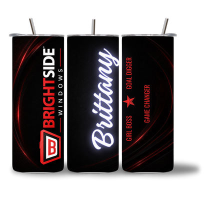 Custom Water Bottle Example - Branded Business Design - Chatterbox Boutique