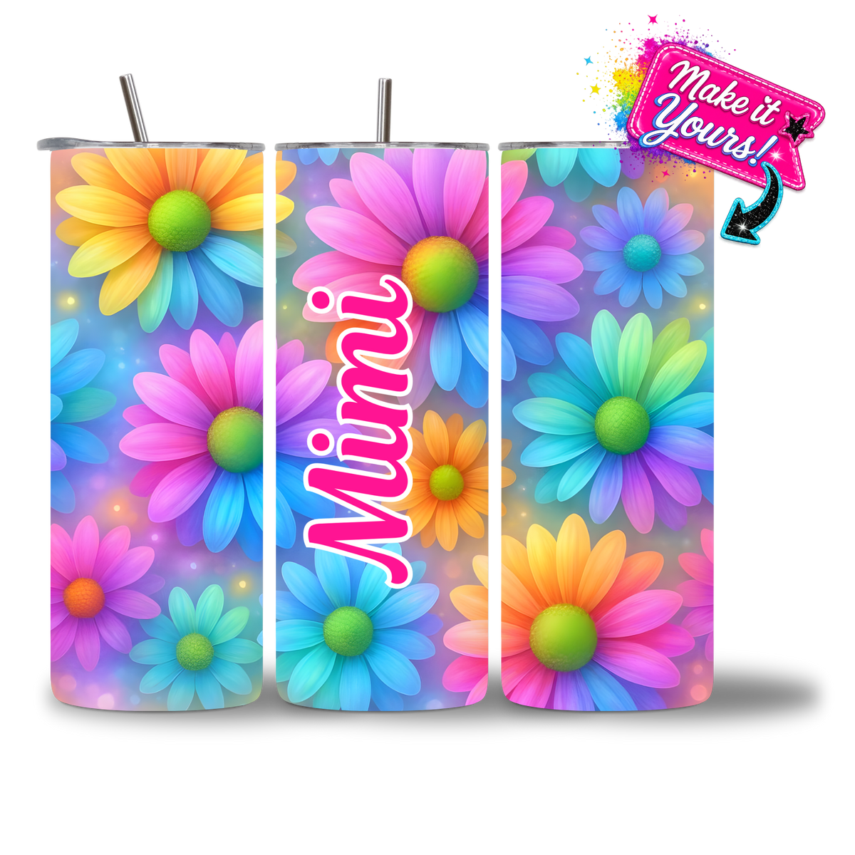 Bloomin' Bestie Tumbler - personalized design - Chatterbox Boutique