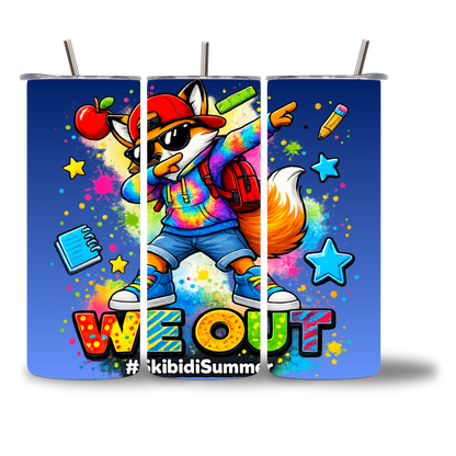 Foxie We Out 20oz Water Bottle - #skibidisummer | Chatterbox Boutique