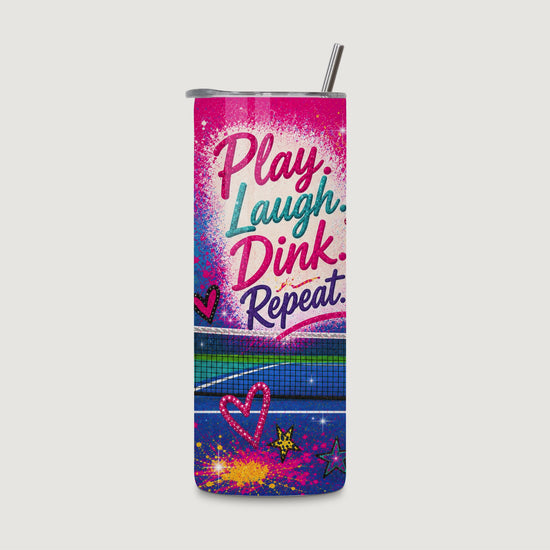 Dink Queen 20oz Water Bottle - rotating - Chatterbox Boutique