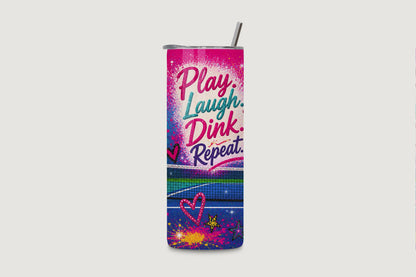 Dink Queen 20oz Water Bottle - rotating - Chatterbox Boutique
