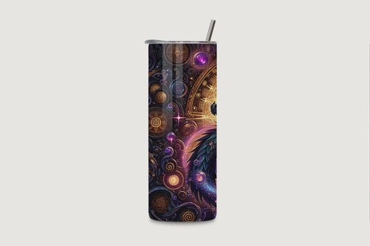 Black Crystal Dragon - The Mystic 20oz water bottle - rotating - Chatterbox Boutique