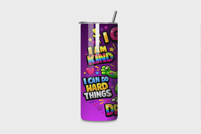 Rexie I Got This 20oz Water Bottle - rotating affirmation dino - Chatterbox Boutique