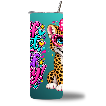 Lovie leopard cub water bottle rotating - Chatterbox Boutique