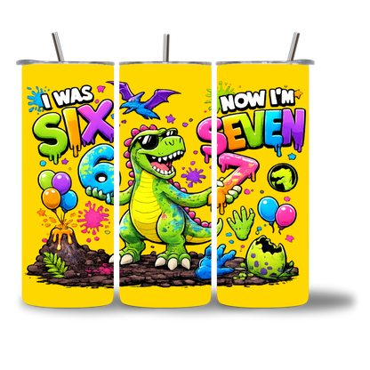 Rexie 6-7 20oz Water Bottle - fun kids birthday water bottle - Chatterbox Boutique