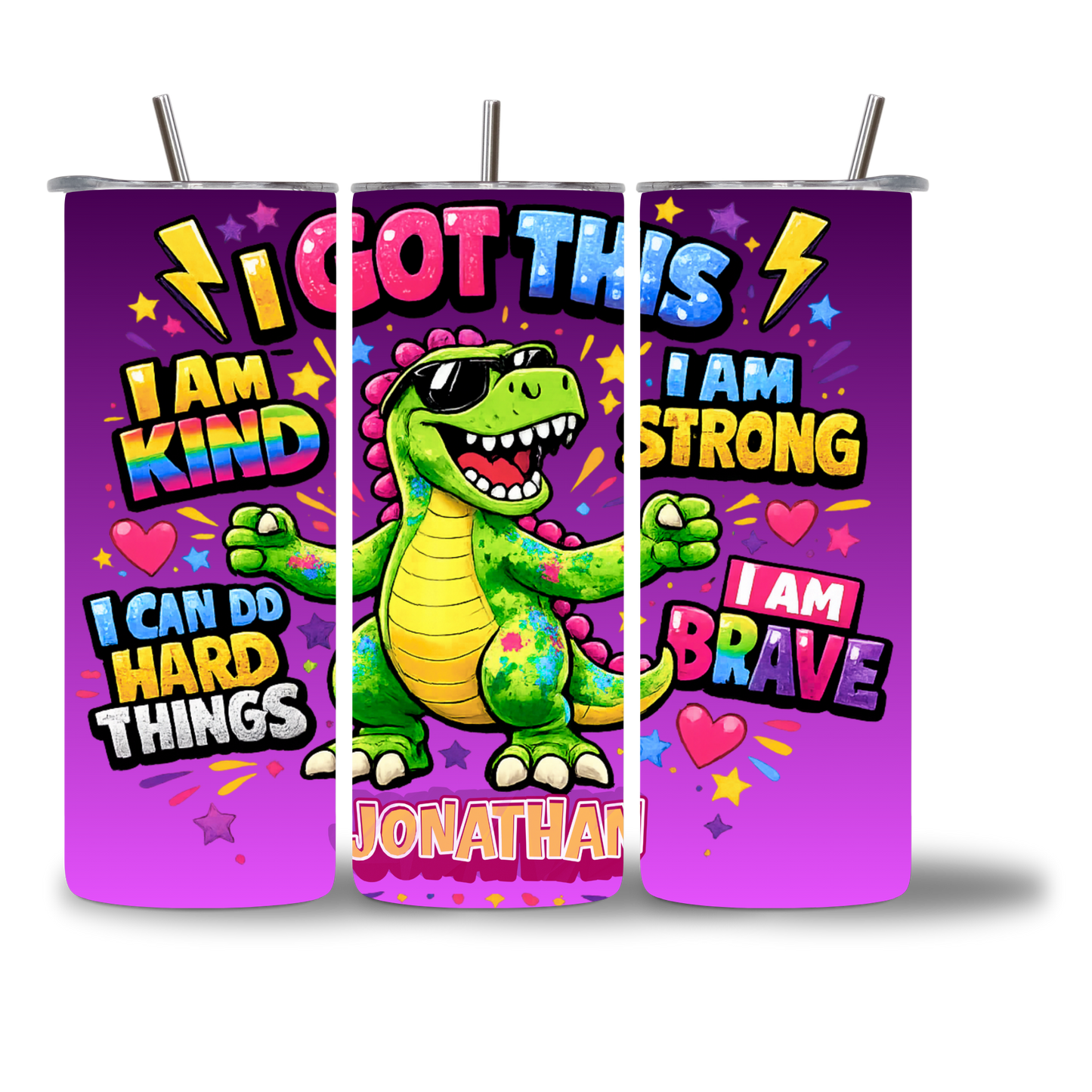 Rexie Positive Vibes 20oz Water Bottle - personalized black - Chatterbox Boutique