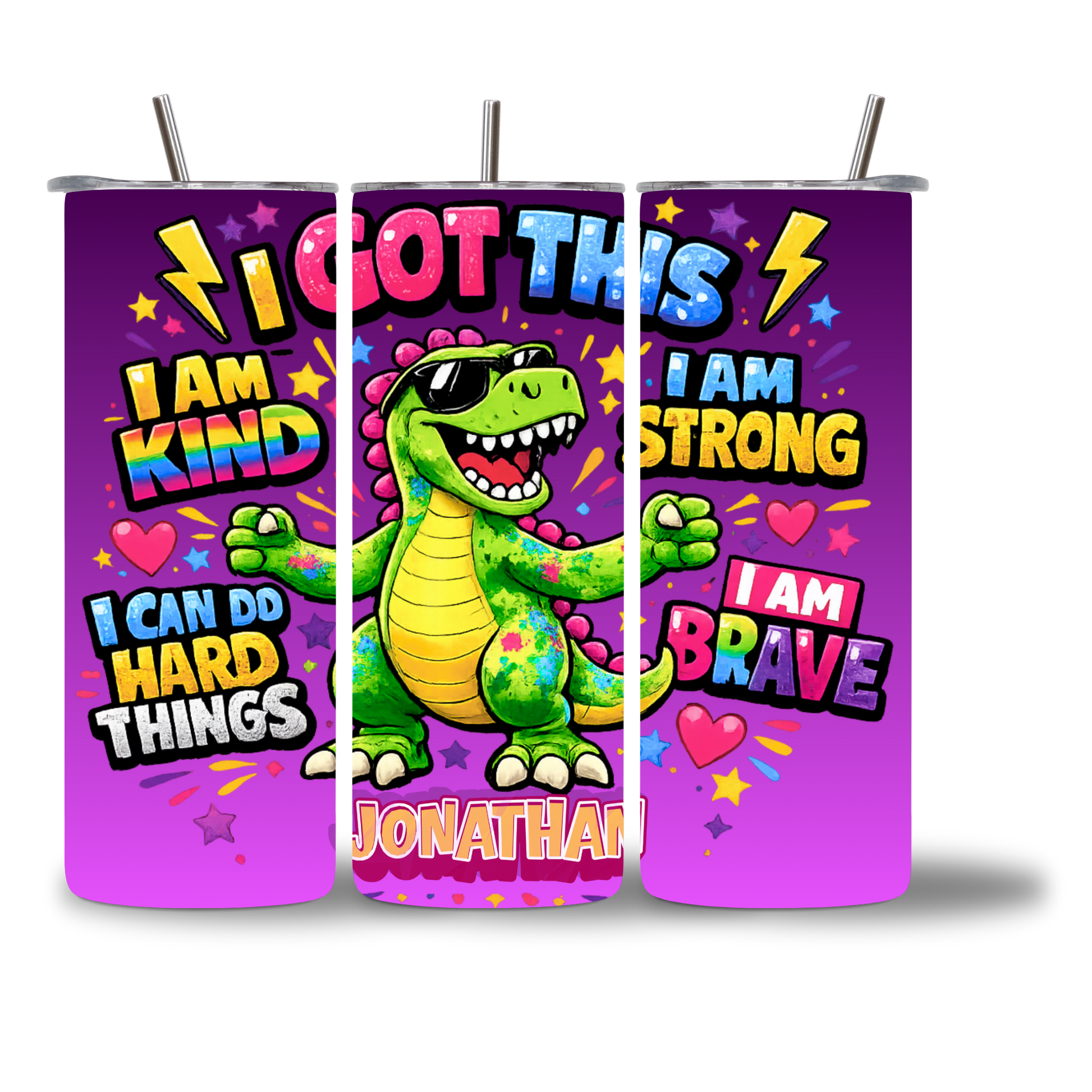 Rexie Positive Vibes 20oz Water Bottle - personalized black - Chatterbox Boutique